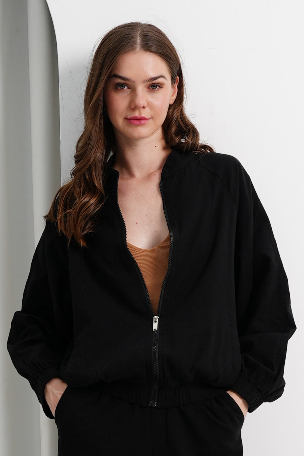 Women Linen Zipper