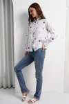 Women Linen Shirt Embroided