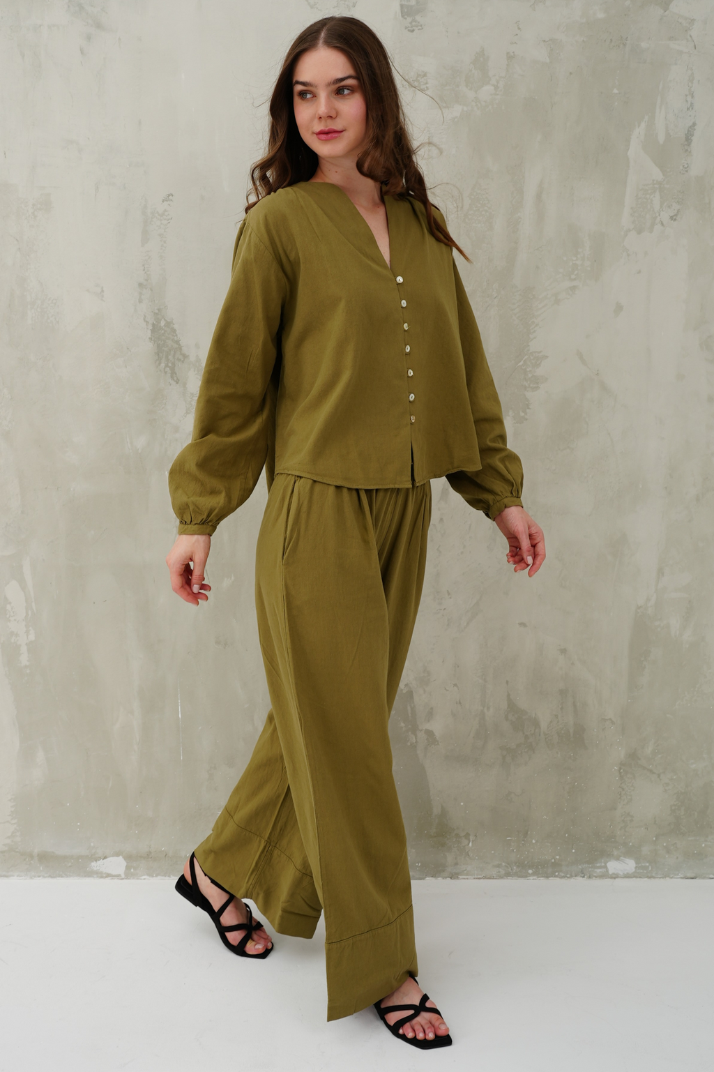 Palazzo Linen Pants