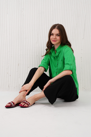 Women Cotton Shirt Oversize