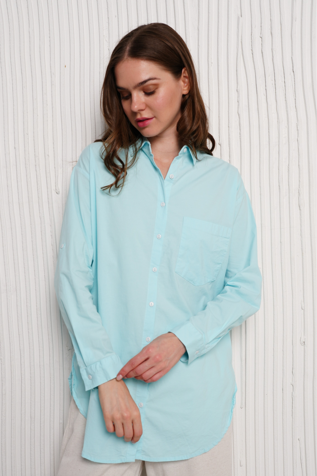 Women Cotton Shirt Oversize