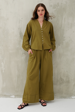 Palazzo Linen Pants