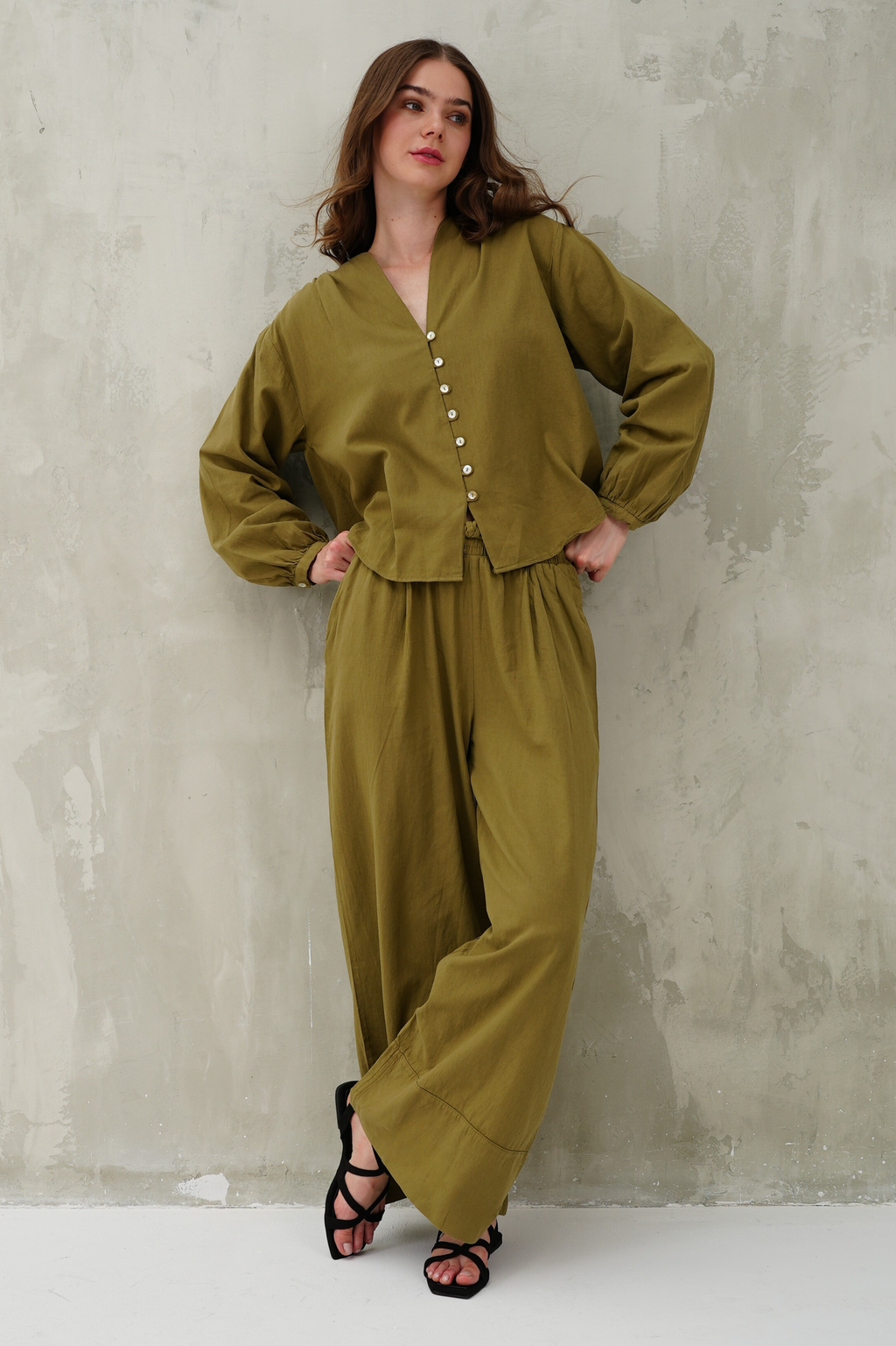 Palazzo Linen Pants